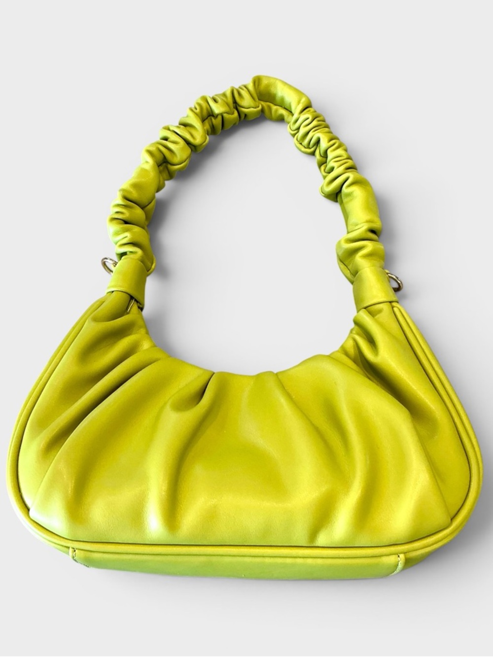 Eloquii Lime Green Faux Leather Convertible Shoulder/Crossbody Mini Bag